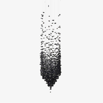 Charcoal Chandelier, LED Compatible — side view
