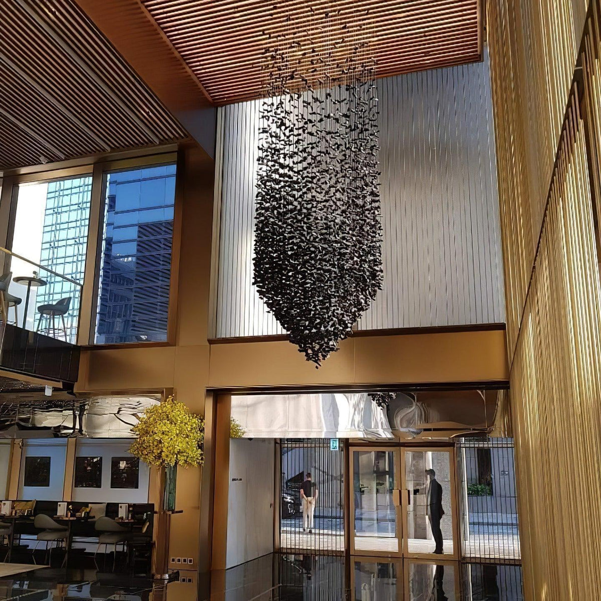 Charcoal Chandelier with Adjustable Height