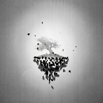 Charcoal Chandelier, LED Compatible
