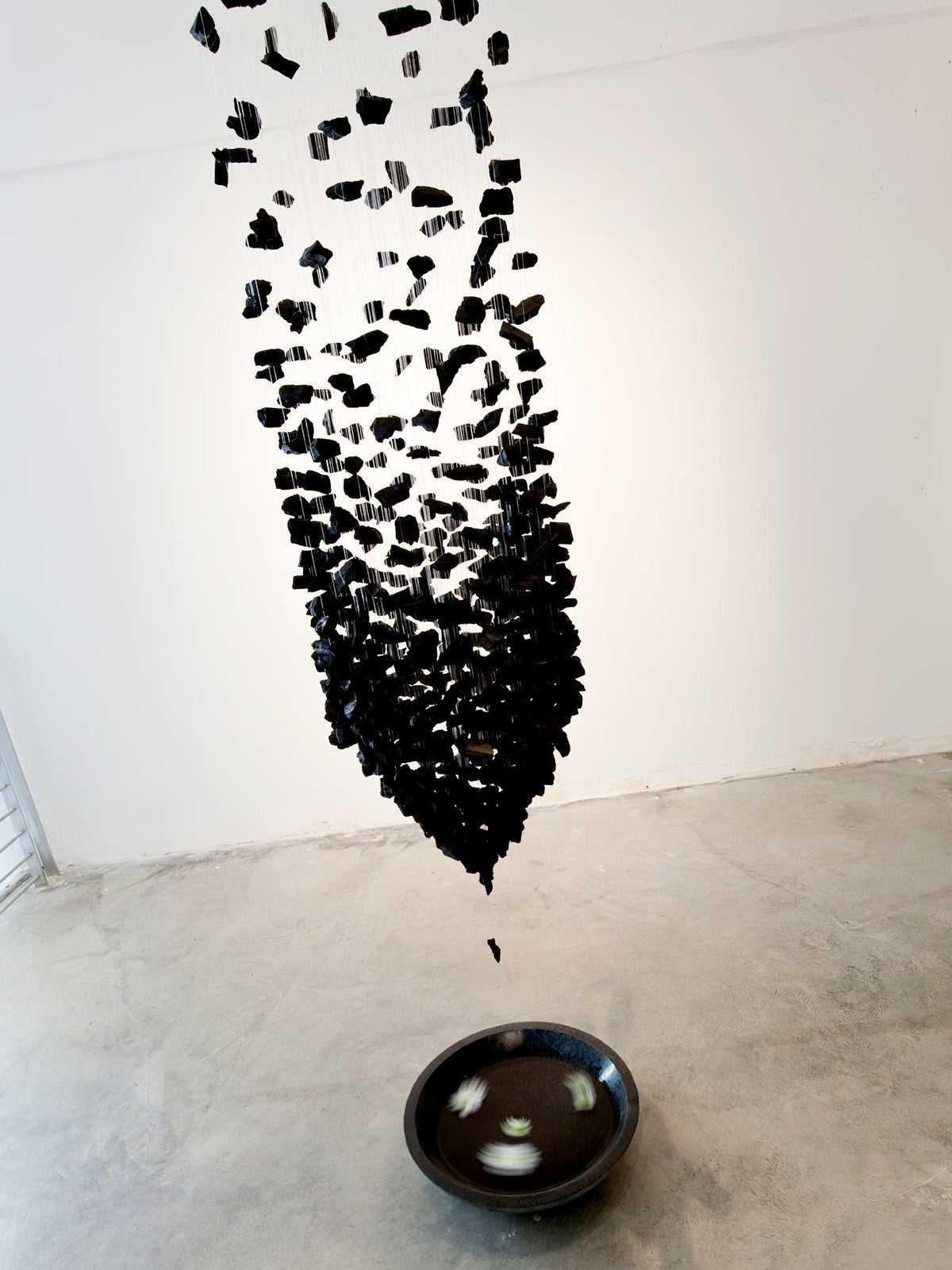 Charcoal Chandelier with Adjustable Height