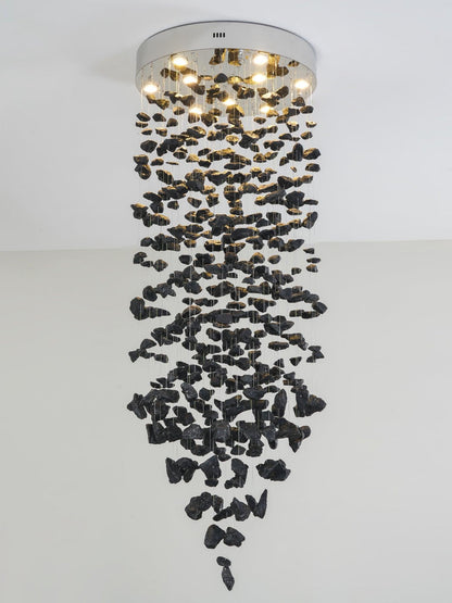 Charcoal Chandelier, LED Compatible