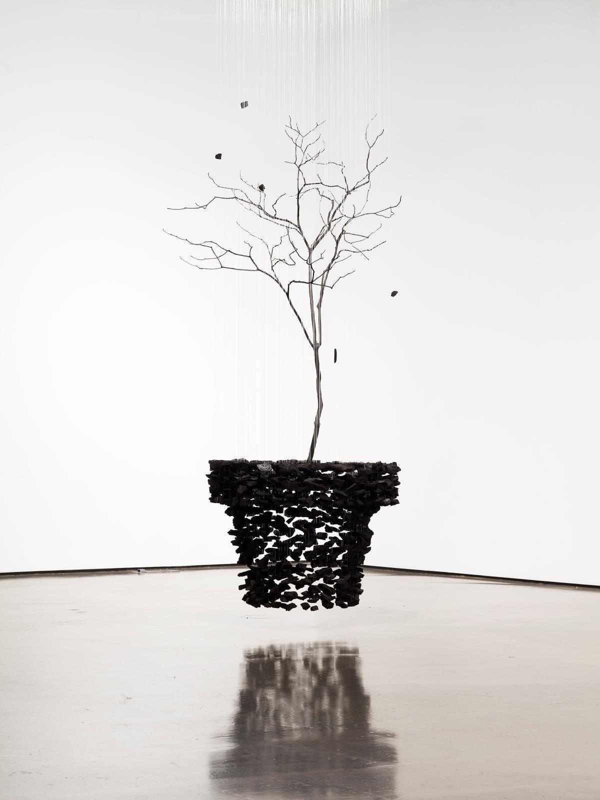 Charcoal Chandelier with Adjustable Height