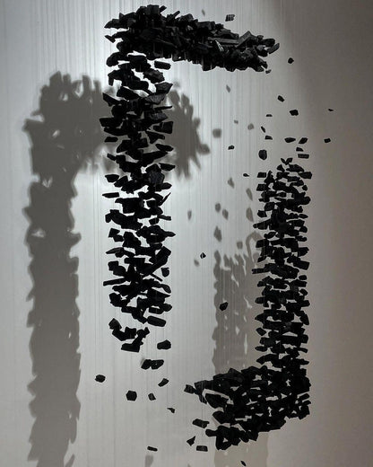 Charcoal Chandelier with Adjustable Height