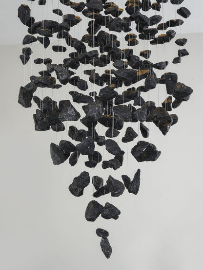 Charcoal Chandelier, LED Compatible
