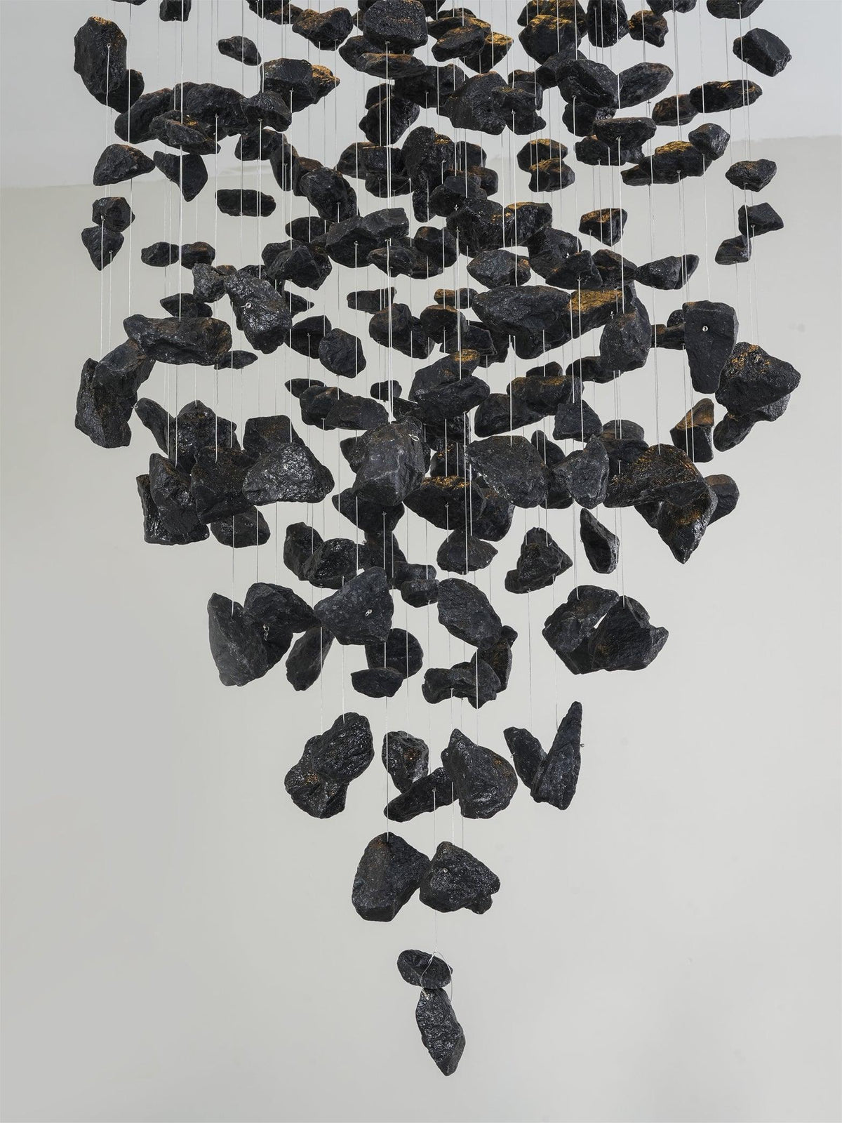 Charcoal Chandelier with Adjustable Height