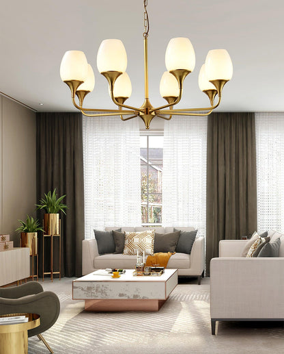 Statement Chandelier with Adjustable Height