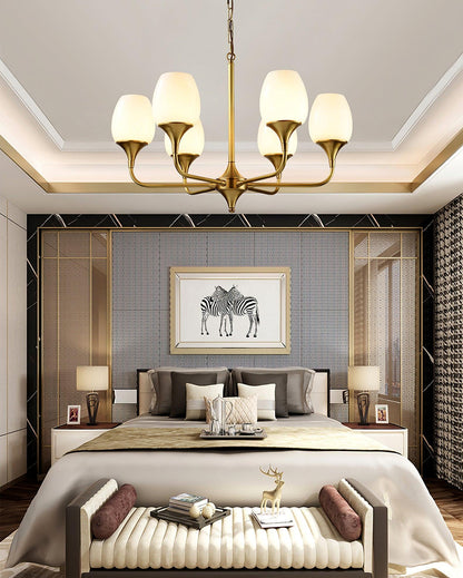 Statement Chandelier with Adjustable Height