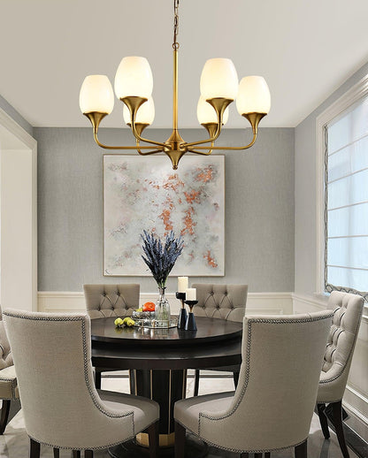 Statement Chandelier with Adjustable Height