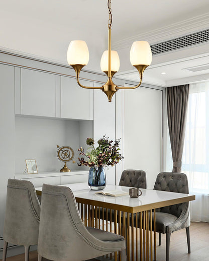Statement Chandelier with Adjustable Height