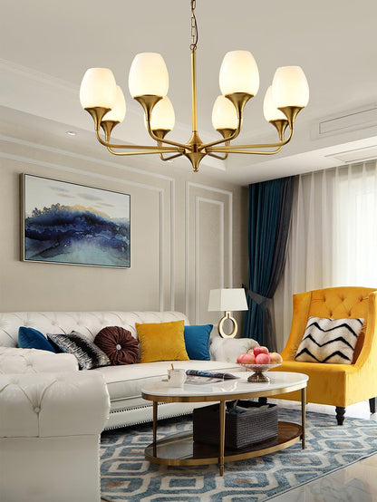 Statement Chandelier with Adjustable Height