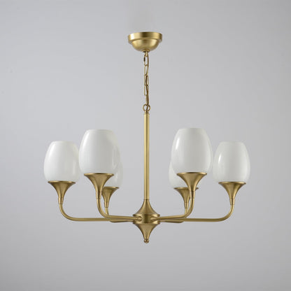 Statement Chandelier with Adjustable Height — lifestyle view