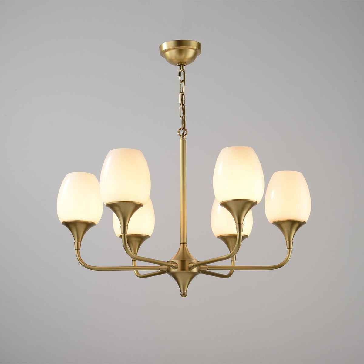 Statement Chandelier with Adjustable Height — front view