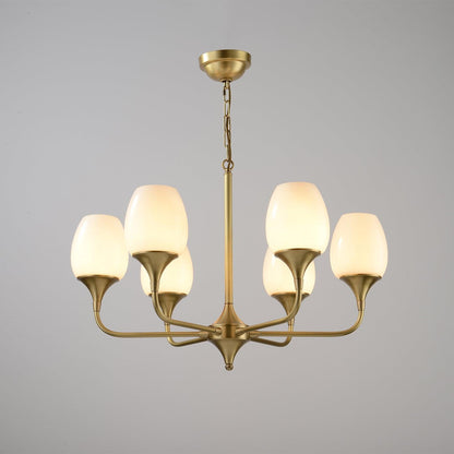 Statement Chandelier with Adjustable Height — front view