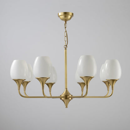 Statement Chandelier with Adjustable Height — front view