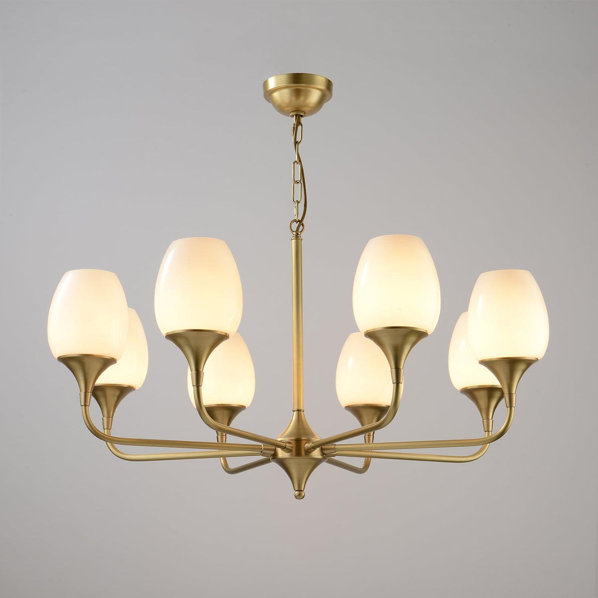 Statement Chandelier with Adjustable Height — side view