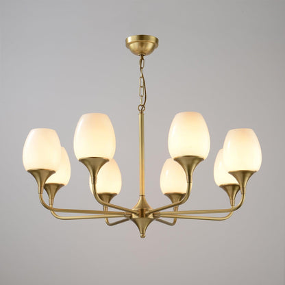 Statement Chandelier with Adjustable Height — side view