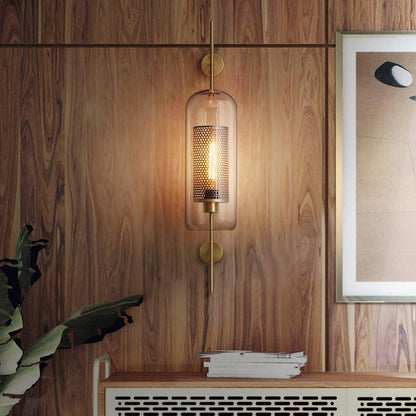 Glass Wall Light with Adjustable Brightness