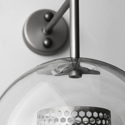 Glass Wall Light with Adjustable Brightness