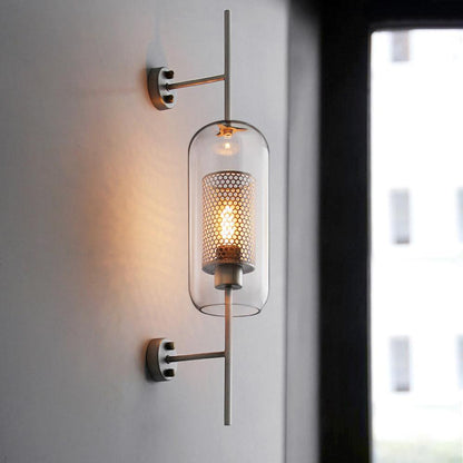 Glass Wall Light with Adjustable Brightness