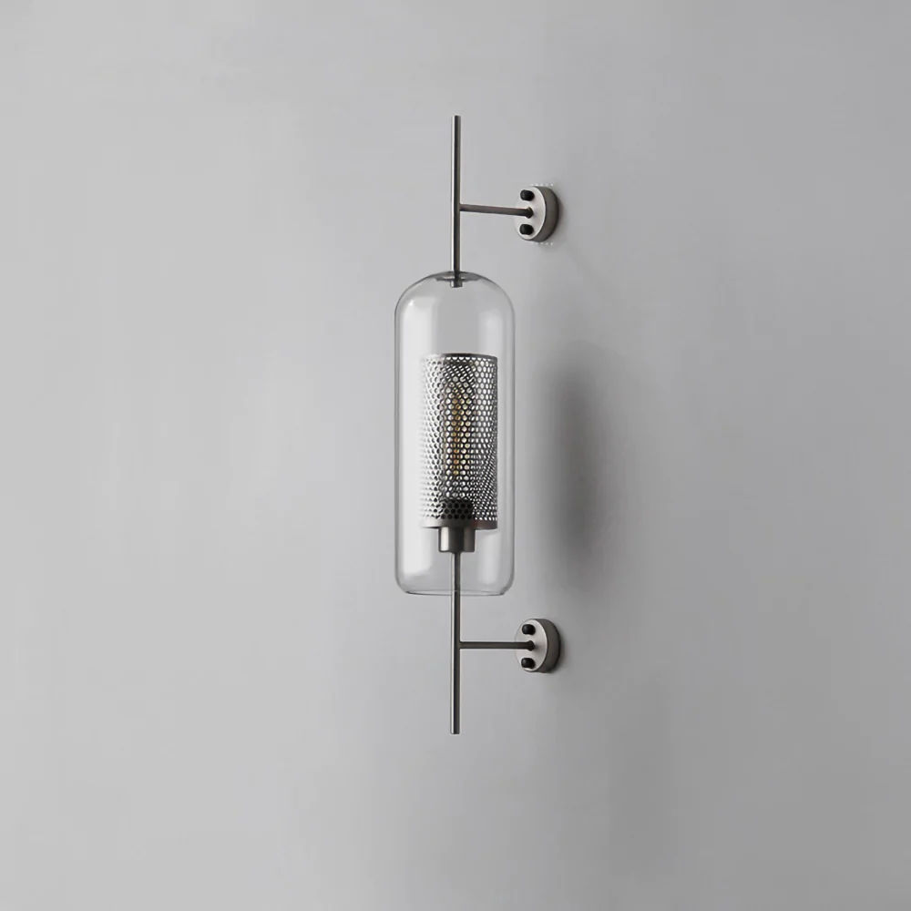 Glass Wall Light with Adjustable Brightness