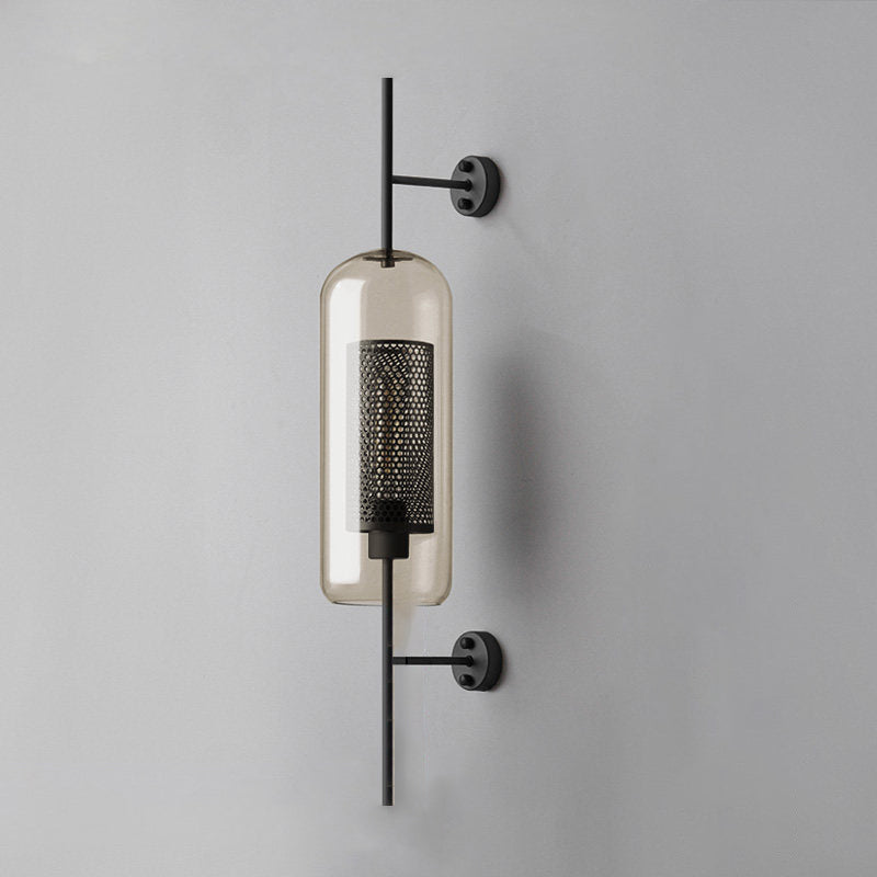 Glass Wall Light with Adjustable Brightness