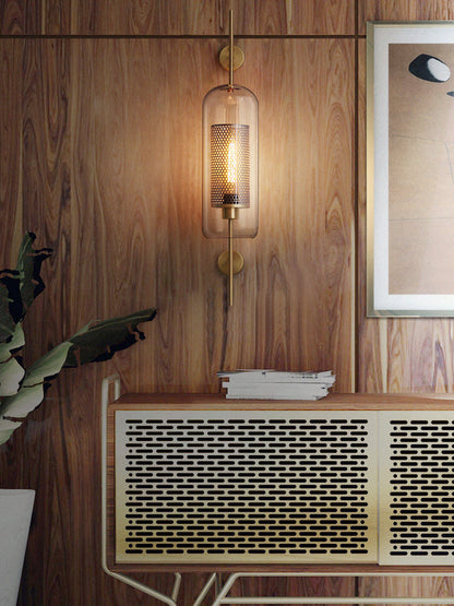 Glass Wall Light with Adjustable Brightness