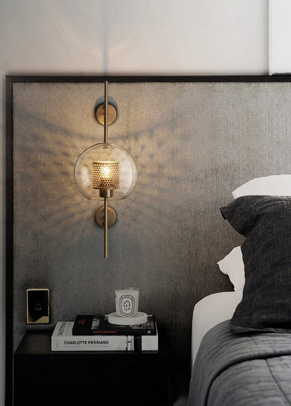 Glass Wall Light with Adjustable Brightness