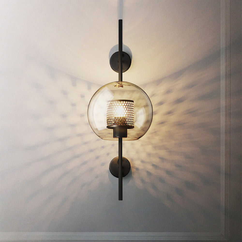 Glass Wall Light with Adjustable Brightness
