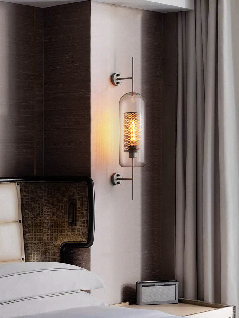 Glass Wall Light with Adjustable Brightness