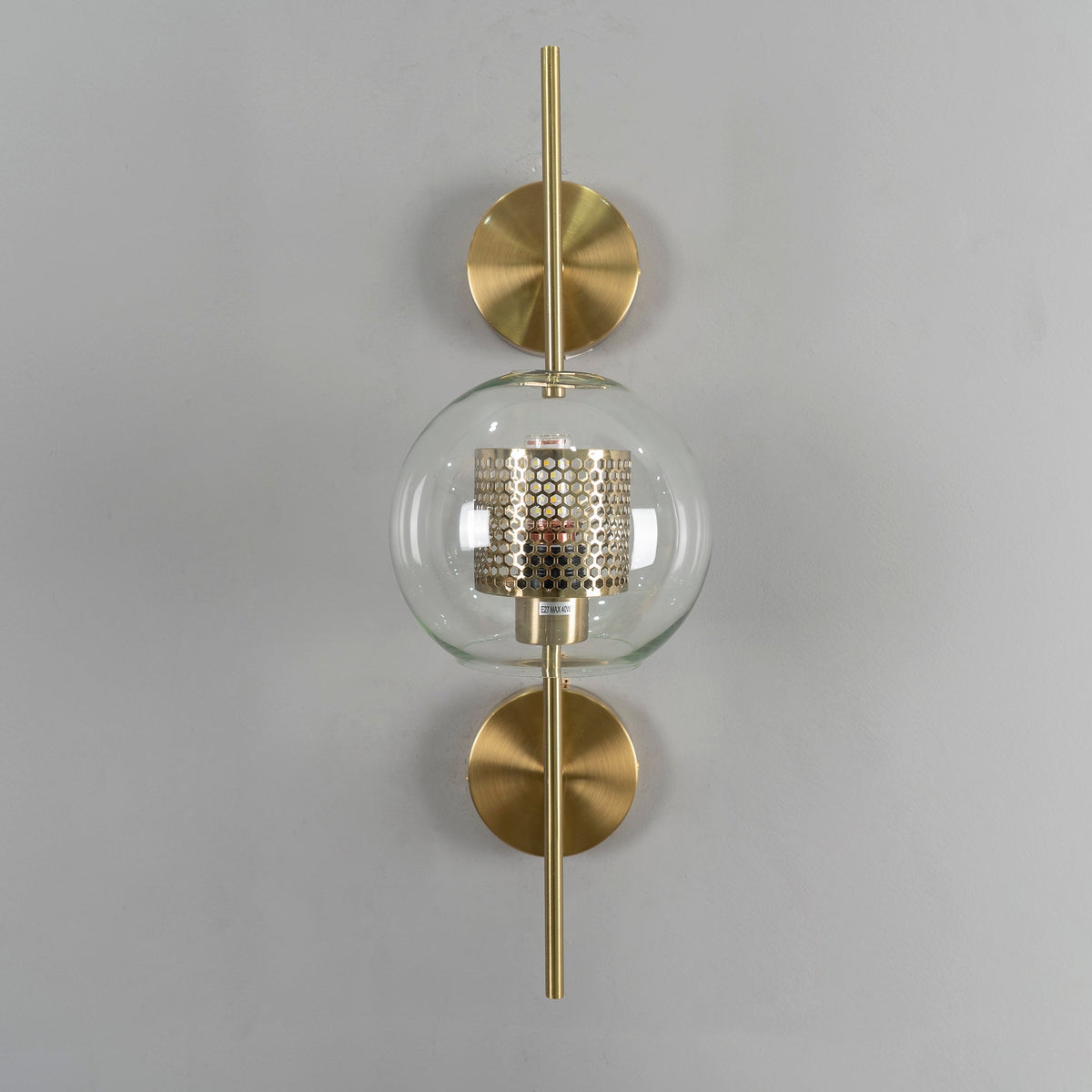 Glass Wall Light with Adjustable Brightness