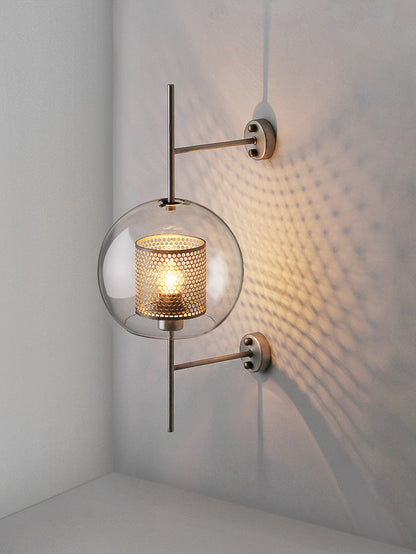 Glass Wall Light with Adjustable Brightness