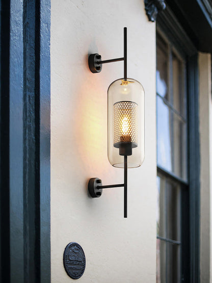 Glass Wall Light with Adjustable Brightness