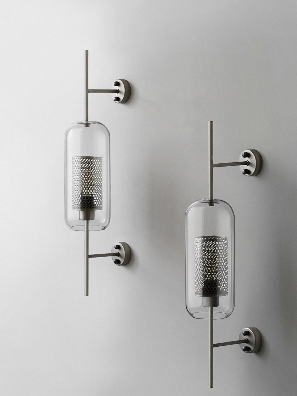 Glass Wall Light with Adjustable Brightness