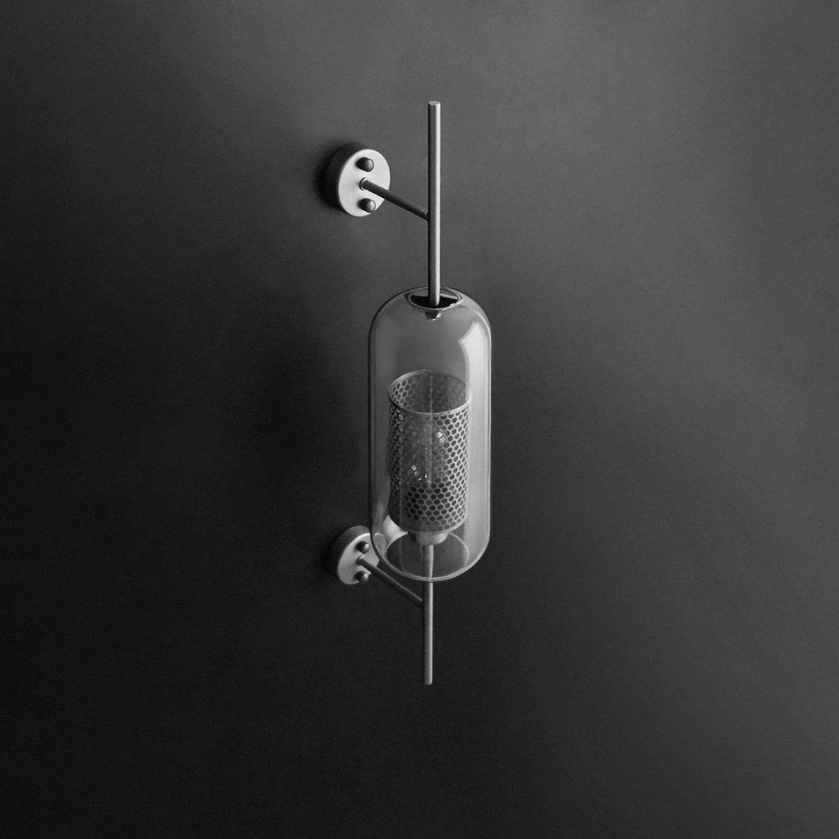 Glass Wall Light with Adjustable Brightness
