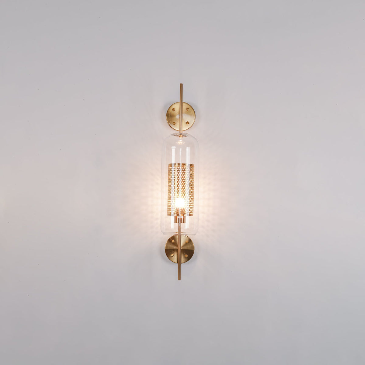 Glass Wall Light with Adjustable Brightness
