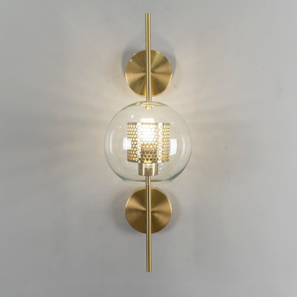 Glass Wall Light with Adjustable Brightness
