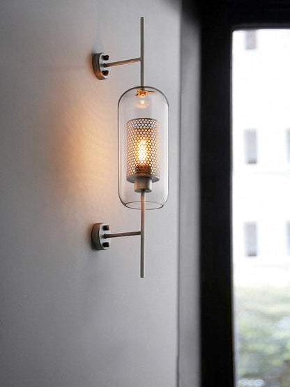 Glass Wall Light with Adjustable Brightness