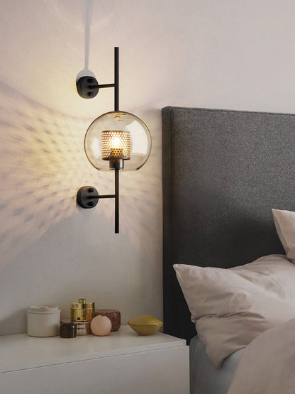 Glass Wall Light with Adjustable Brightness