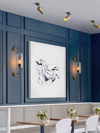 Glass Wall Light with Adjustable Brightness