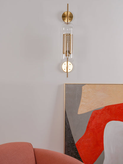 Glass Wall Light with Adjustable Brightness