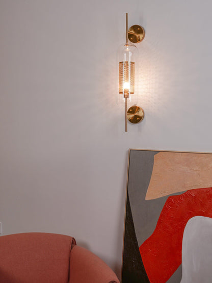 Glass Wall Light with Adjustable Brightness