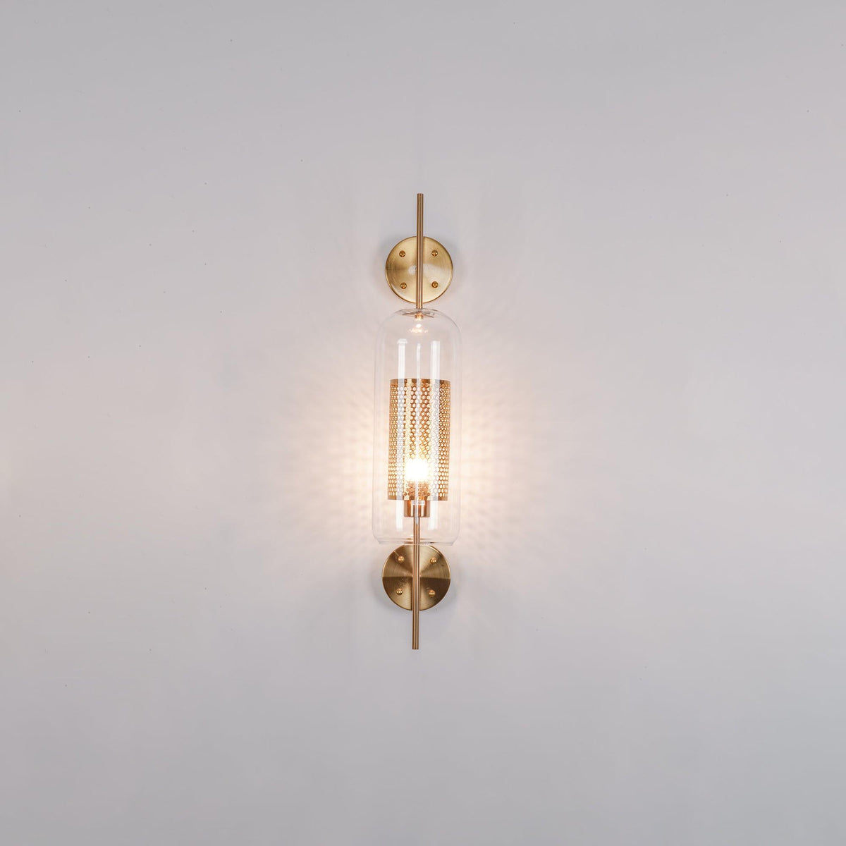 Glass Wall Light with Adjustable Brightness