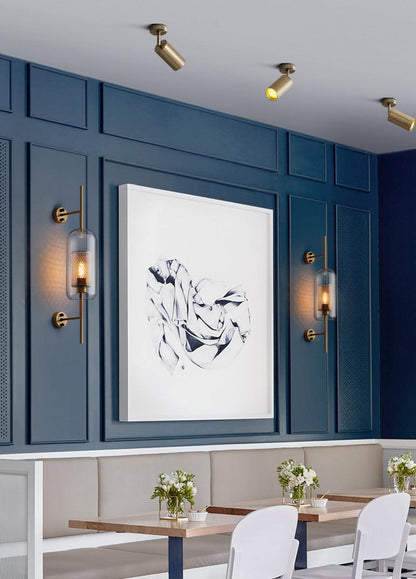 Glass Wall Light with Adjustable Brightness