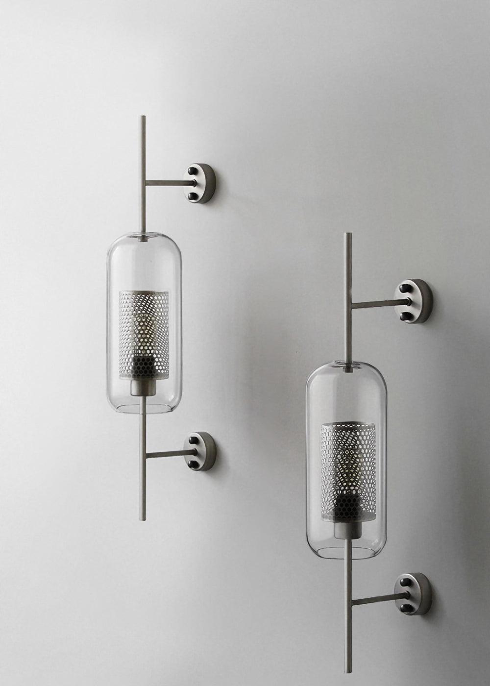 Glass Wall Light with Adjustable Brightness
