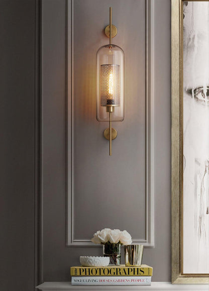 Glass Wall Light with Adjustable Brightness