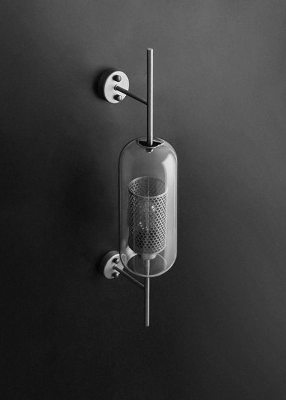 Glass Wall Light with Adjustable Brightness