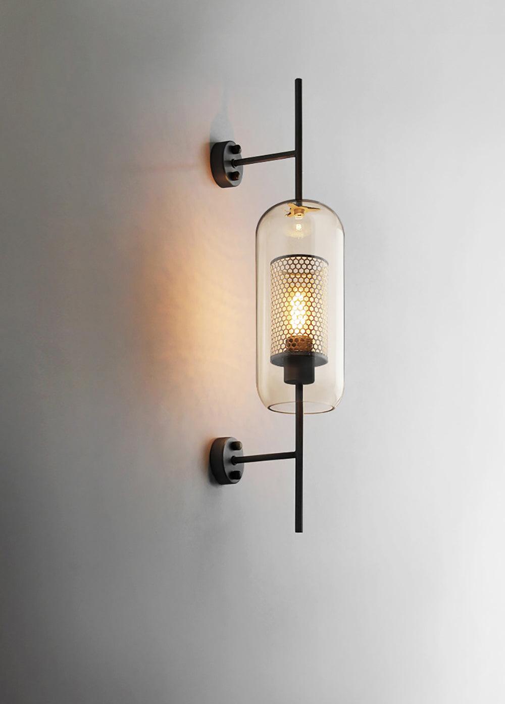 Glass Wall Light with Adjustable Brightness