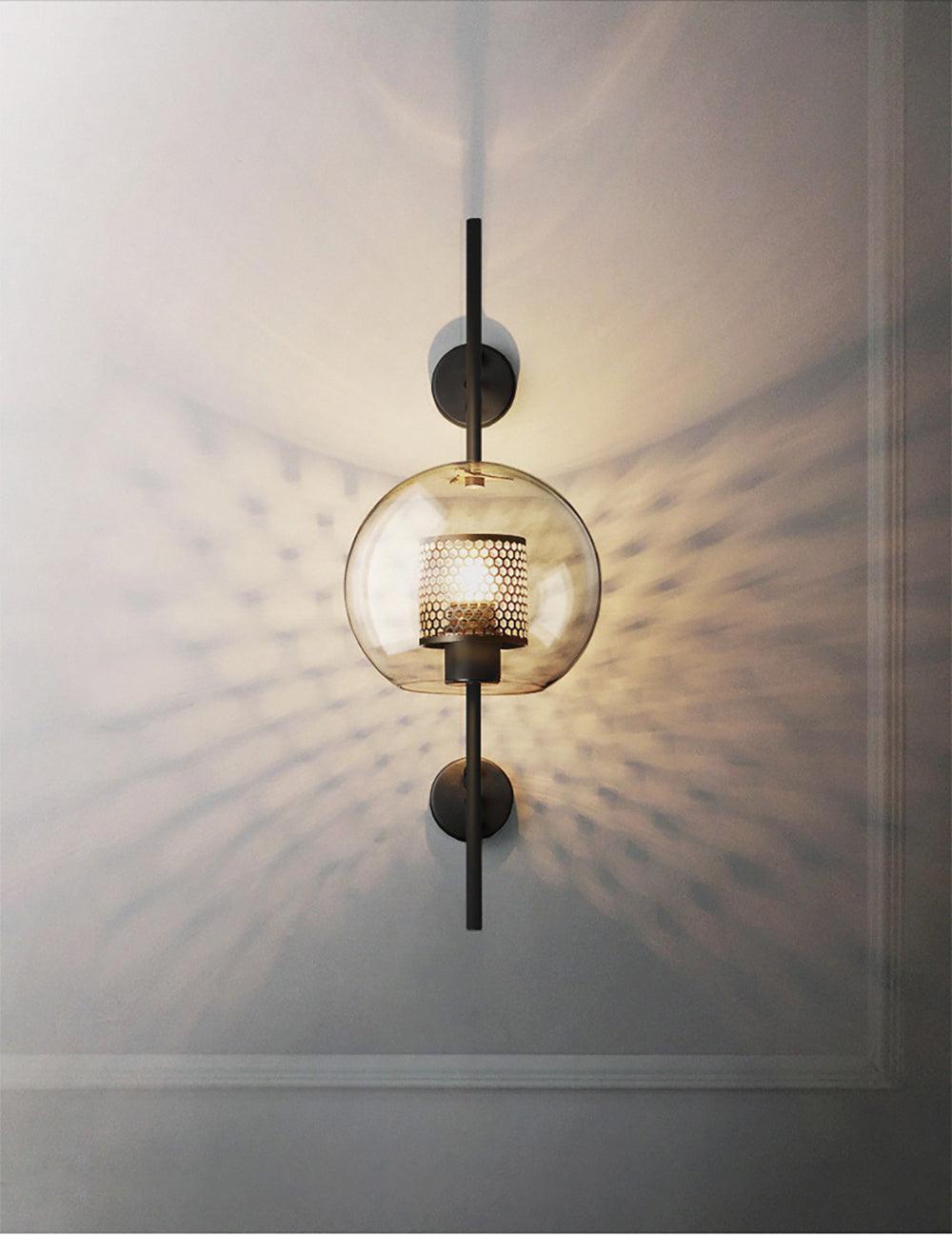 Glass Wall Light with Adjustable Brightness