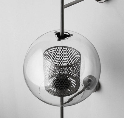 Glass Wall Light with Adjustable Brightness