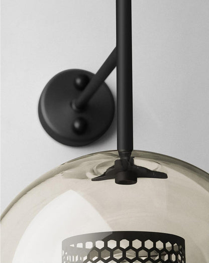 Glass Wall Light with Adjustable Brightness